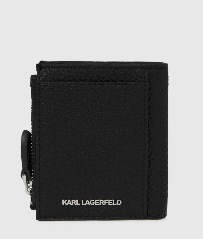 Cartera pequeña con doble pliegue Ikon Pebble