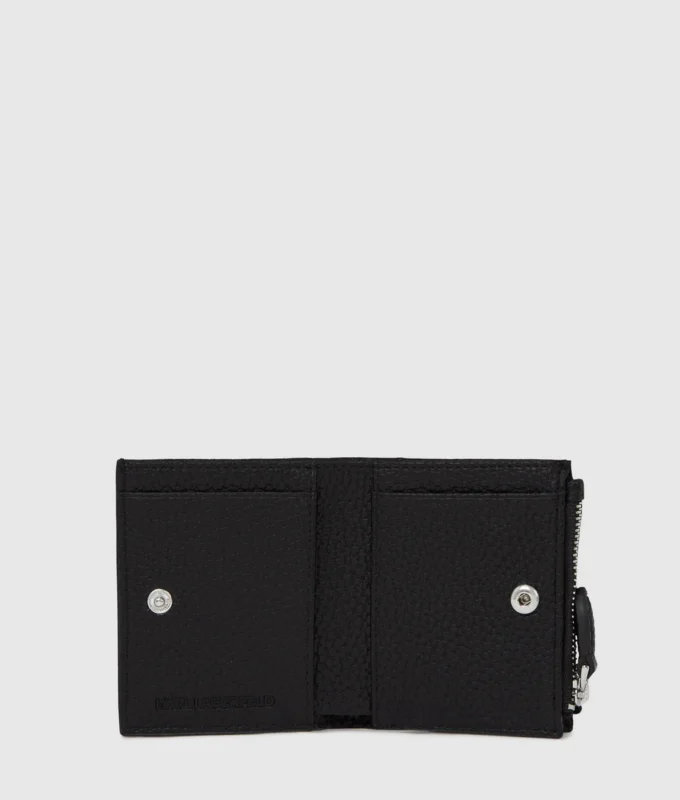 Cartera pequeña con doble pliegue Ikon Pebble