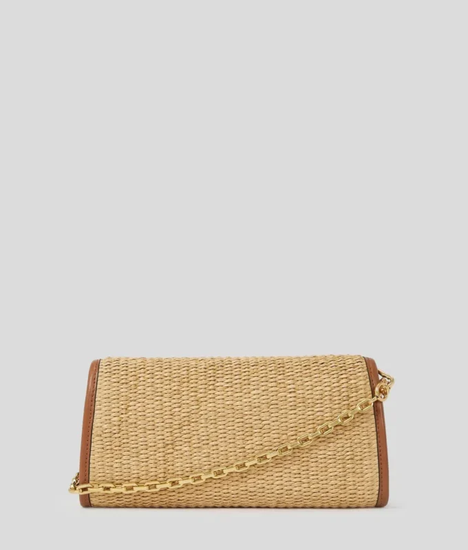 Cartera tejida con cadena K/Signature