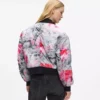 Cazadora bomber con estampado de pintura integral