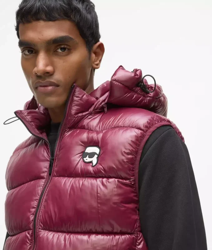 Chaleco acolchado con capucha Ikon