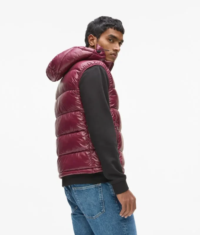 Chaleco acolchado con capucha Ikon