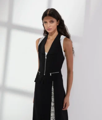 CHALECO CON CUELLO HALTER