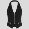 CHALECO CON CUELLO HALTER