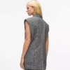 Chaleco de tweed con solapas de lentejuelas