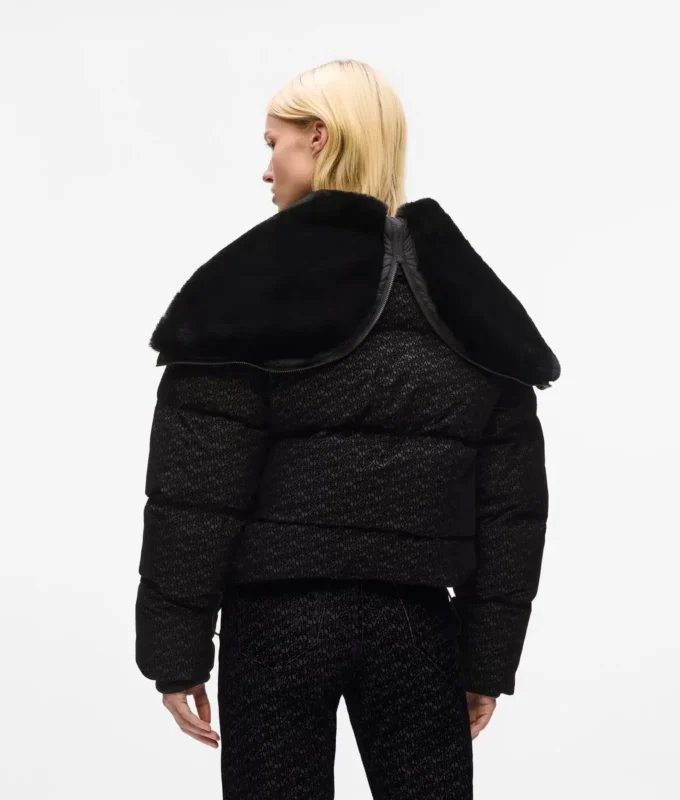 Chaqueta acolchada con estampado integral