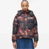Chaqueta acolchada con estampado integral