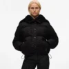 Chaqueta acolchada con estampado integral