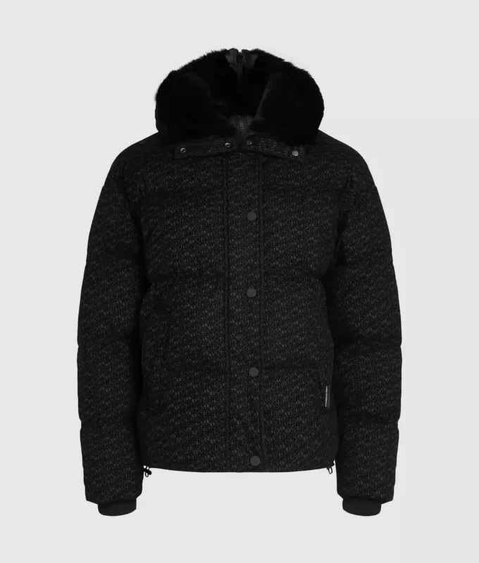 Chaqueta acolchada con estampado integral