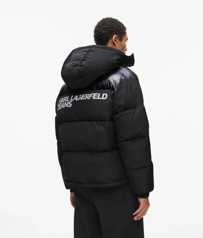 Chaqueta acolchada con logotipo