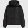 Chaqueta acolchada con logotipo