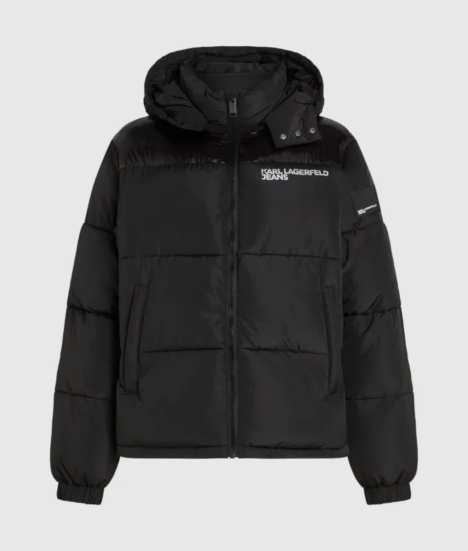 Chaqueta acolchada con logotipo