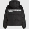 Chaqueta acolchada con logotipo
