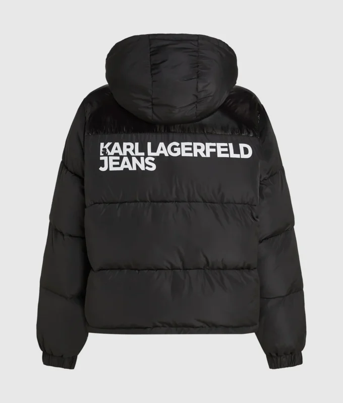 Chaqueta acolchada con logotipo