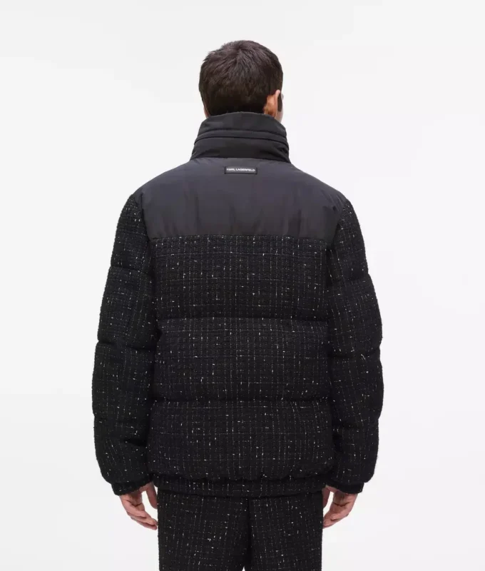 Chaqueta acolchada de bouclé