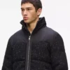 Chaqueta acolchada de bouclé