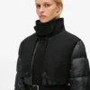Chaqueta acolchada de mezcla de lana