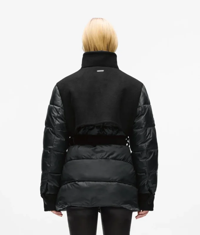 Chaqueta acolchada de mezcla de lana