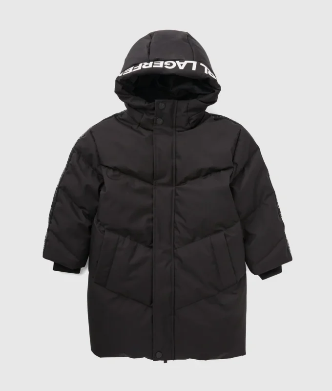 Chaqueta acolchada larga para niño