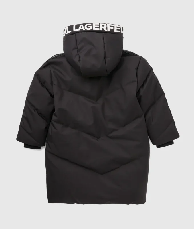 Chaqueta acolchada larga para niño