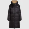 Chaqueta acolchada larga reversible