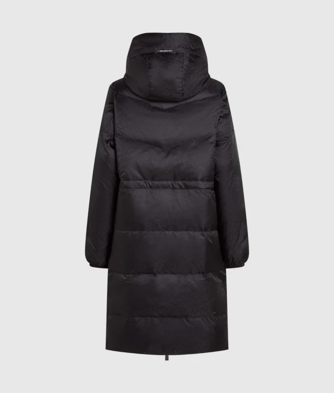 Chaqueta acolchada larga reversible