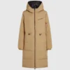 Chaqueta acolchada larga reversible