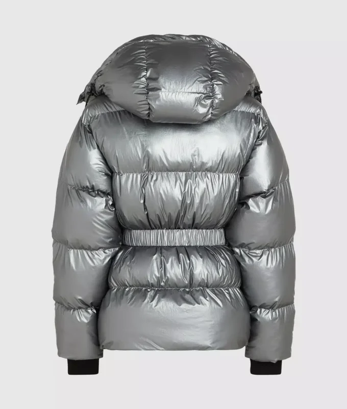 Chaqueta acolchada metalizada