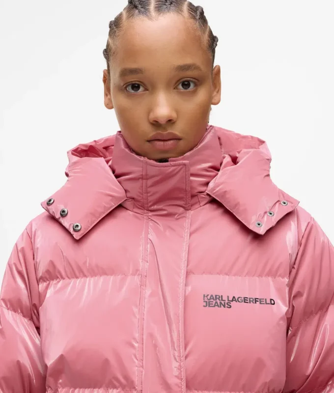Chaqueta acolchada perlada