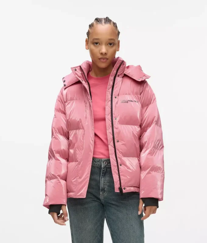 Chaqueta acolchada perlada