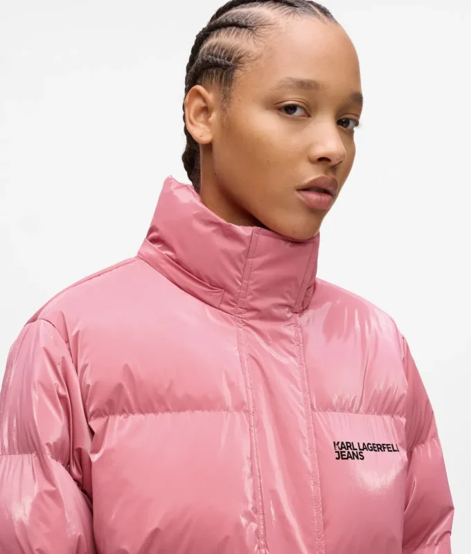 Chaqueta acolchada perlada