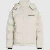 Chaqueta acolchada perlada