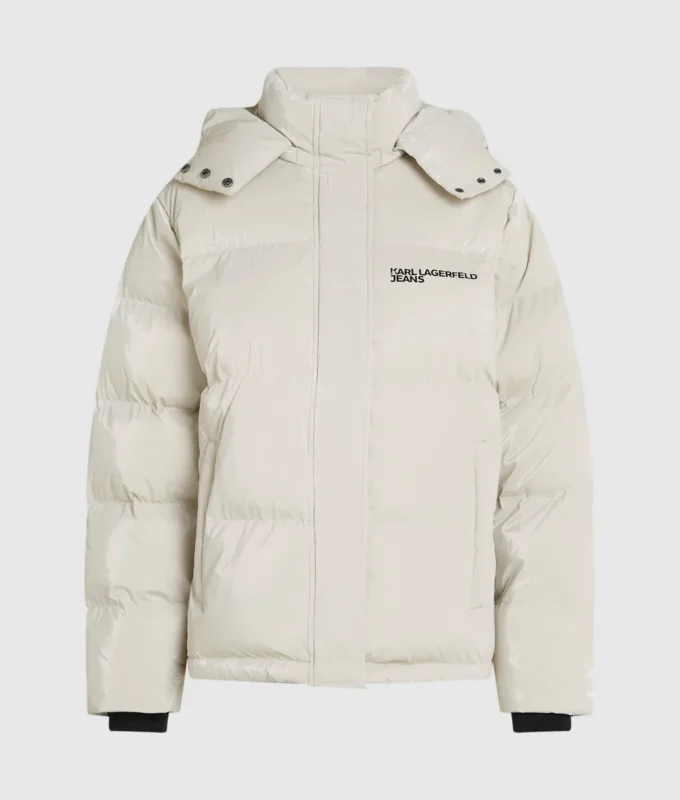 Chaqueta acolchada perlada