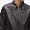 Chaqueta blusón de piel