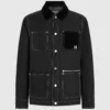Chaqueta bomber con costuras en contraste