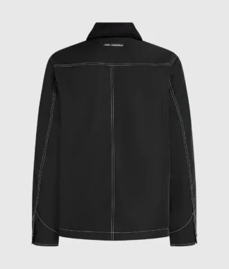 Chaqueta bomber con costuras en contraste