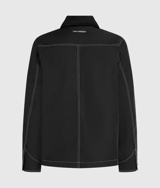 Chaqueta bomber con costuras en contraste