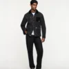 Chaqueta bomber con costuras en contraste