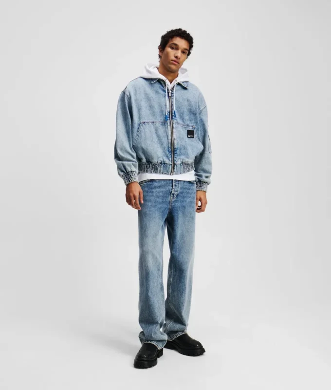 CHAQUETA BOMBER DE DENIM