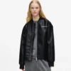 Chaqueta bomber de piel sintética