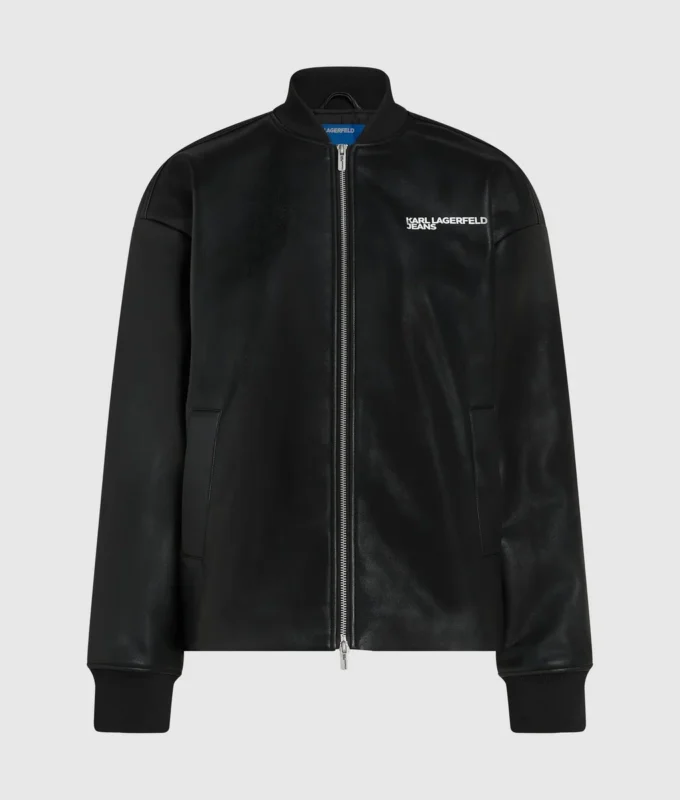 Chaqueta bomber de piel sintética