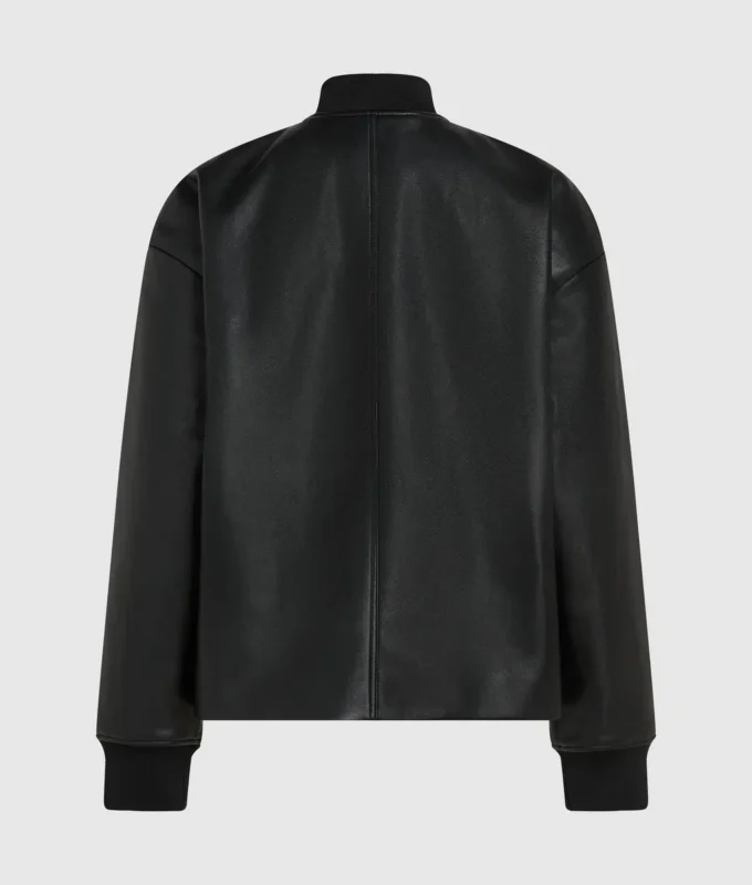 Chaqueta bomber de piel sintética