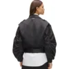 Chaqueta bomber de satén