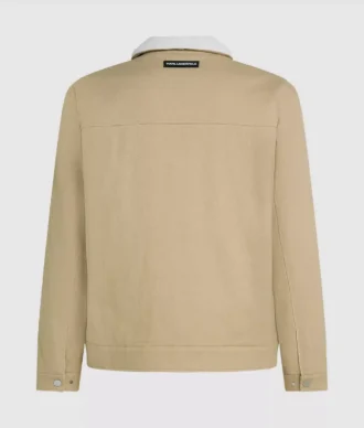 Chaqueta con cuello de lana