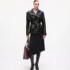 Chaqueta de cuero oversize