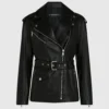 Chaqueta de cuero oversize