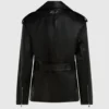 Chaqueta de cuero oversize