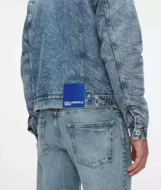 Chaqueta de denim con forro de piel sintética