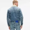 Chaqueta de denim con forro de piel sintética
