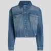 CHAQUETA DE JEANS RELAJADA CON FLECOS